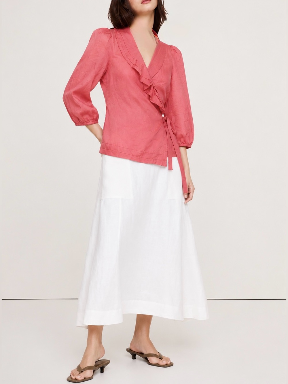 Anthro Odille Silk Blend Wrap